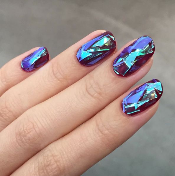стеклянные ногти glass nails