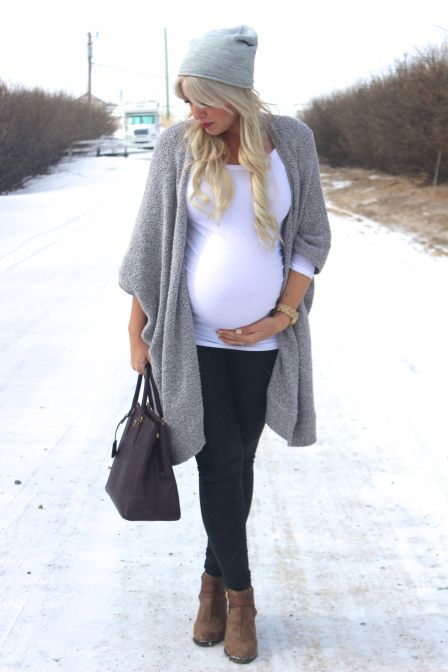 мода для беременных зима 