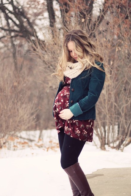 мода для беременных зима 