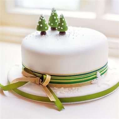 новогодний декор тортов