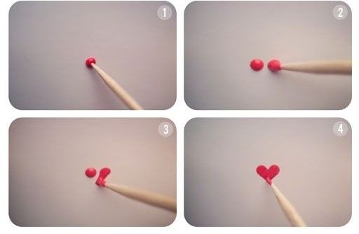 как нарисовать сердечко на ногтях своими руками