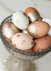 блестящие пасхальные яйца своими руками