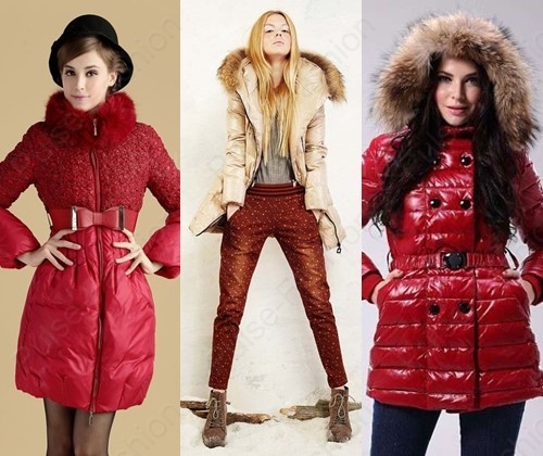Модные и стильные пуховики зима ^