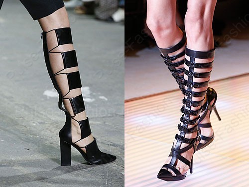 Модные и стильные сапоги от брендов Versace, Alexander Wang весна ^